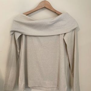 The Loft Shimmer Off The Shoulder Top